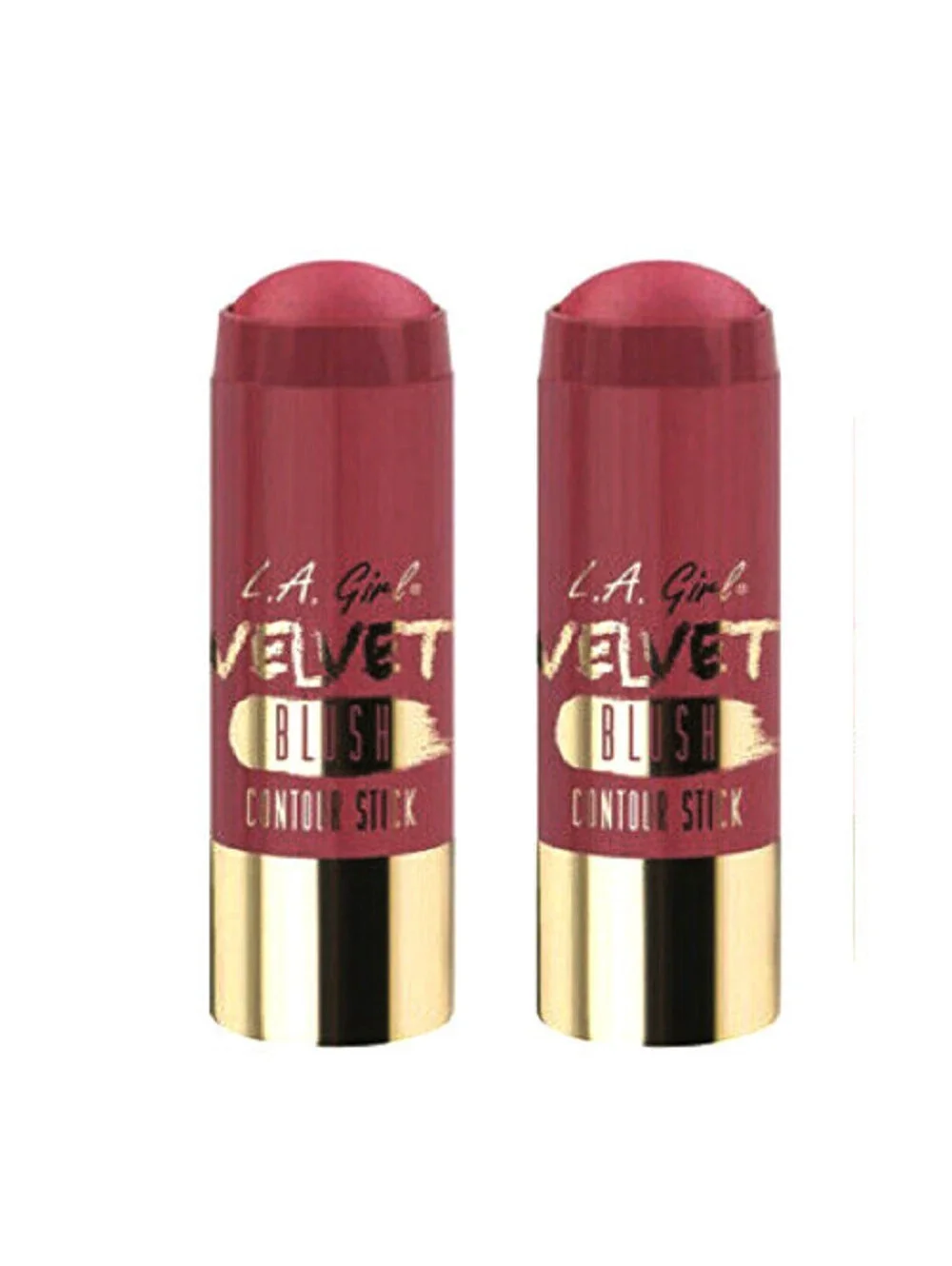 Lot of 2: New L.A. GIRL Velvet Blush Contour Stick in GCS586 Plume (Sealed)